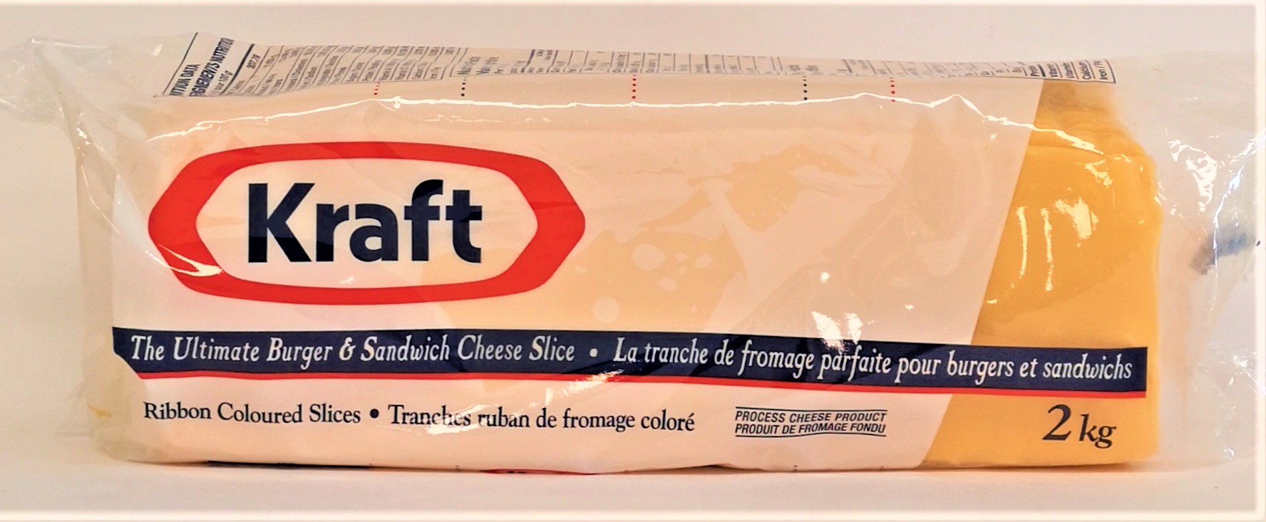 Fromage Tranche Jaune Kraft 2 Kg Alimentation Mont Laurier 